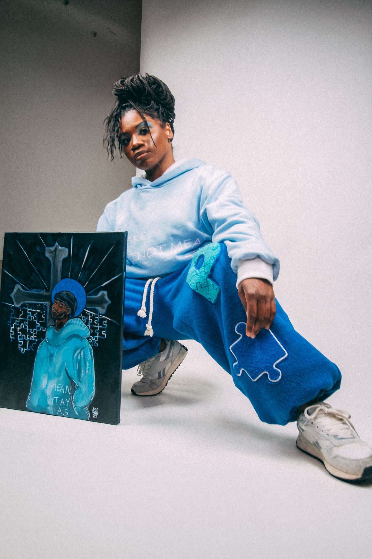 “DONT STAY AS YOU ARE” canvas painting